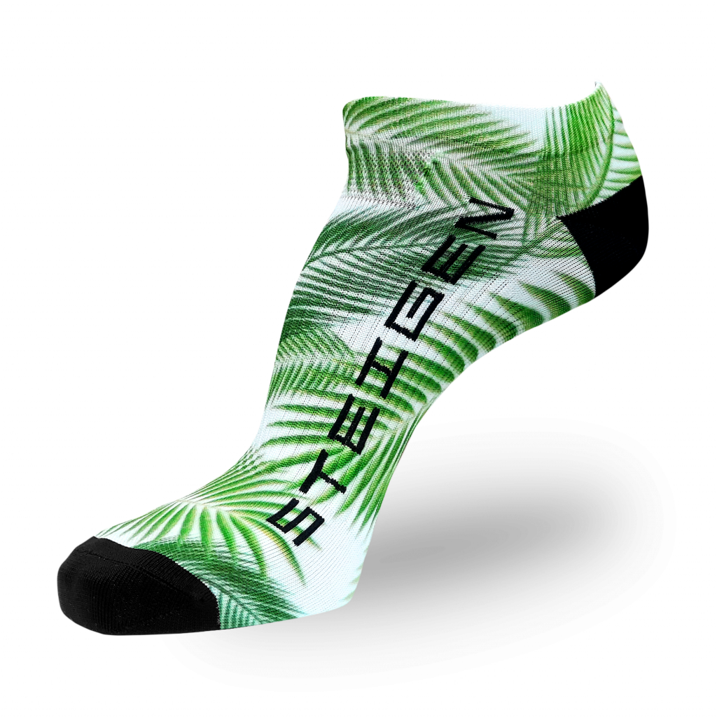 Palm Tree Running Socks Zero Length