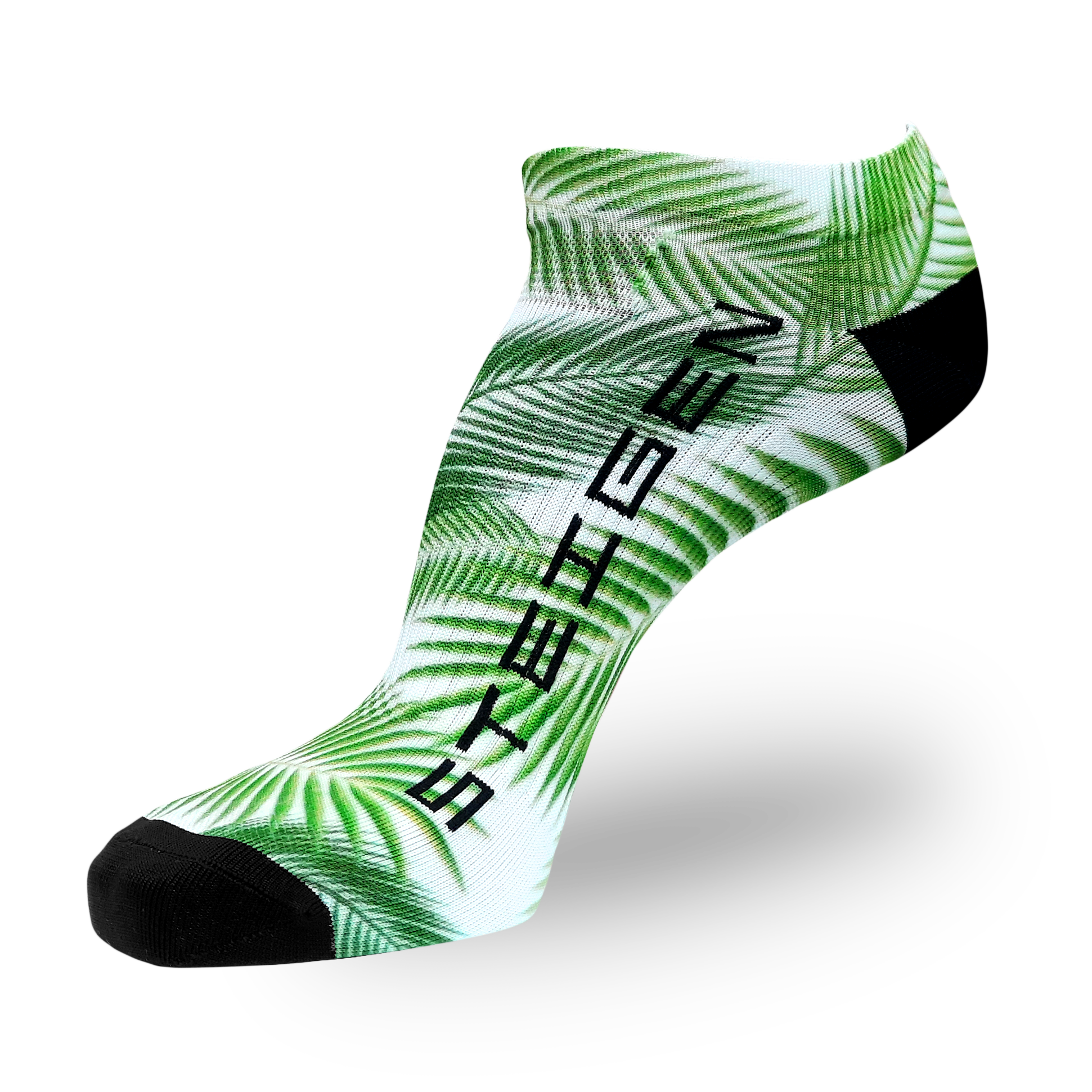 Palm Tree Running Socks Zero Length