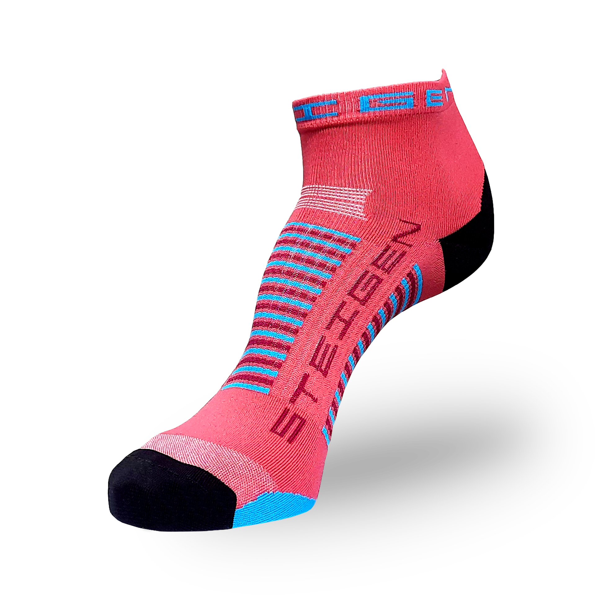 Coral Running Socks ¼ Length