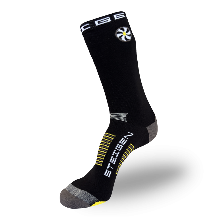 Big Foot (Size 12+ Only) Black Running Socks ¾ Length