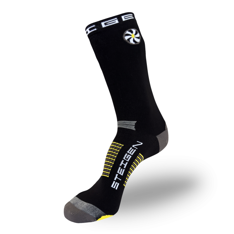 Big Foot (Size 12+ Only) Black Running Socks ¾ Length