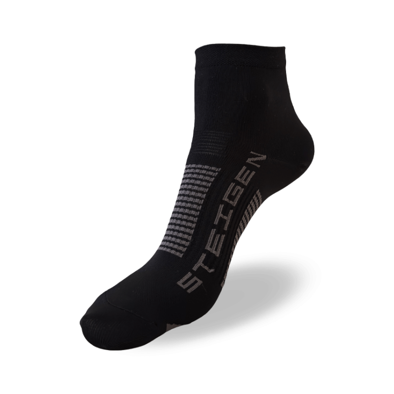 Kids School Black Running Socks ¼ Length